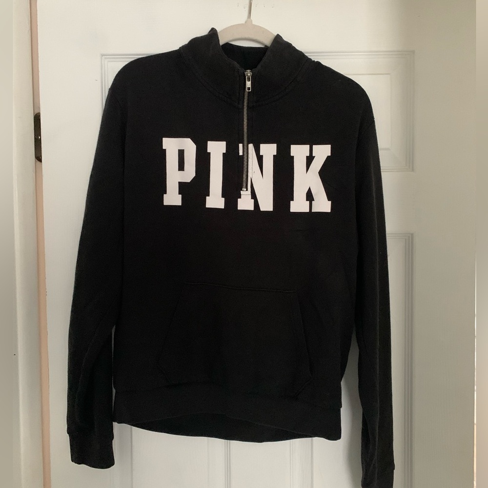 PINK quarter zip pullover